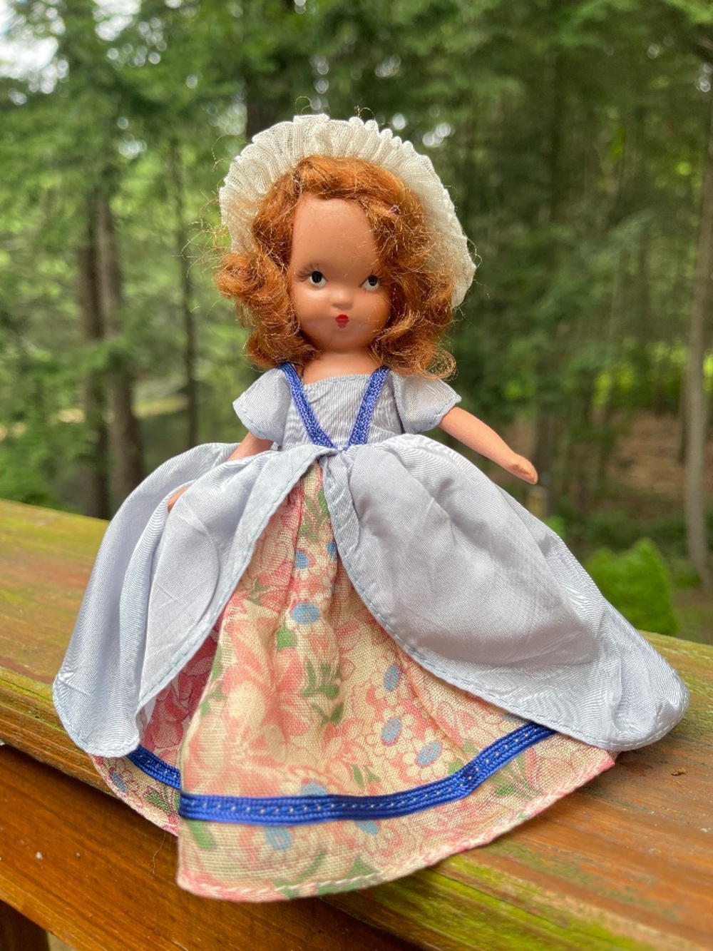 Vintage Nancy Ann Story Book Doll USA, Red Hair, Bisque, Frozen Legs (1930-40's)